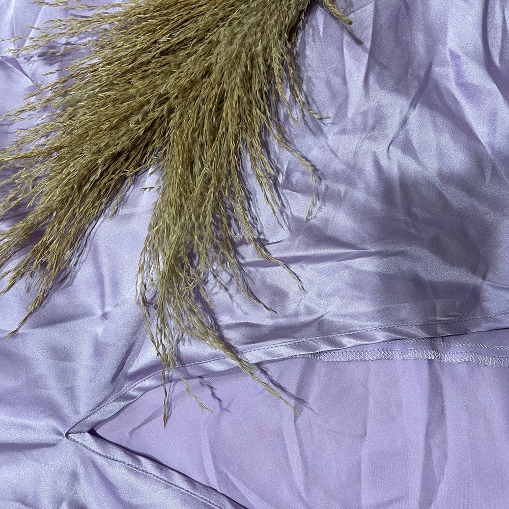 Purple Silk Dress